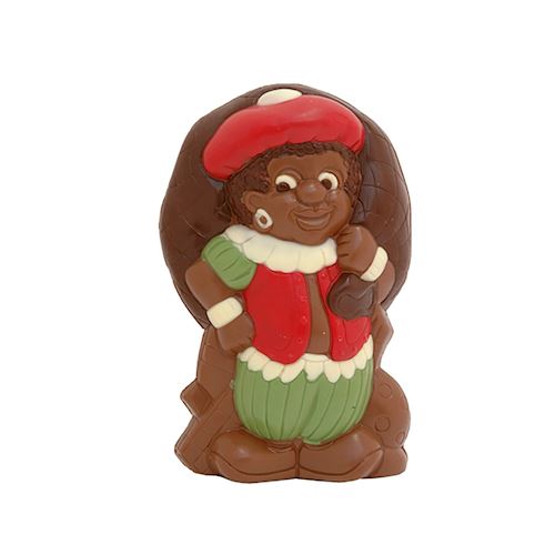 Chocoladevorm piet met zak 206 mm