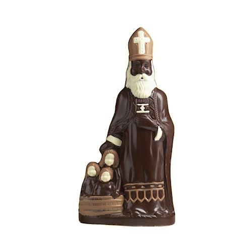 Chocoladevorm Sinterklaas met kinderen 150 mm