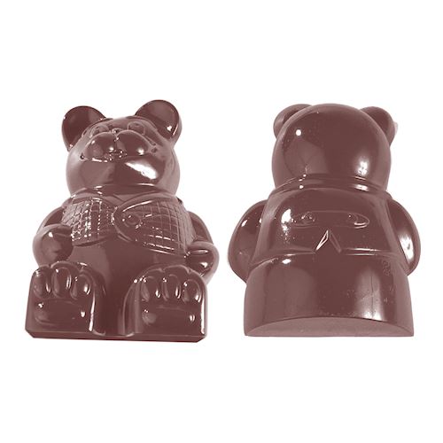 Chocoladevorm teddy met jas