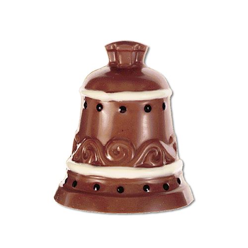 Chocoladevorm kerstklok 125 mm