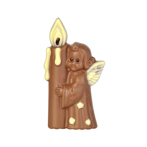 Chocoladevorm engel + kaars 80 mm