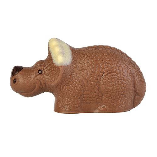 Chocoladevorm dino baby "Rhino" 75 mm