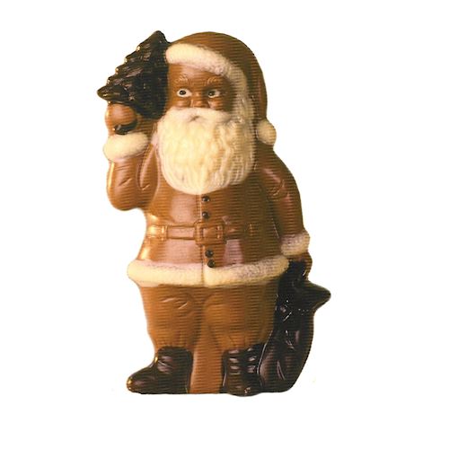 Chocoladevorm Kerstman + boom 140 mm