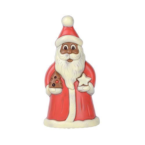 Chocoladevorm Kerstman + ster 170 mm