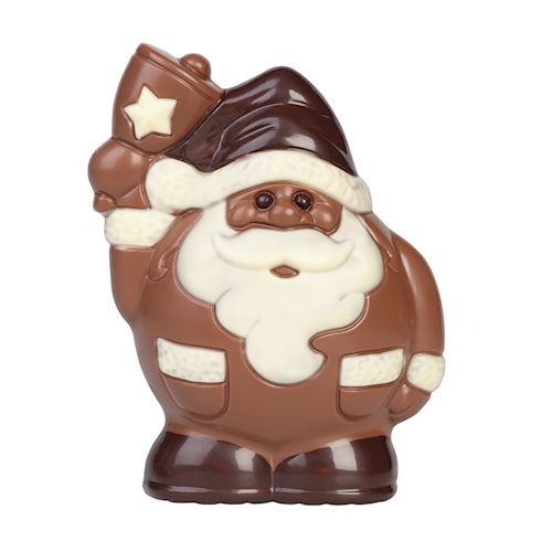 Chocoladevorm bolvormige Kerstman 123 mm