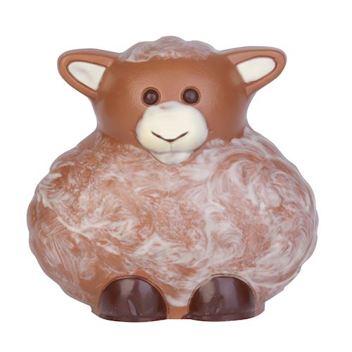 Chocoladevorm bolvormig schaap "Molly" 61 mm