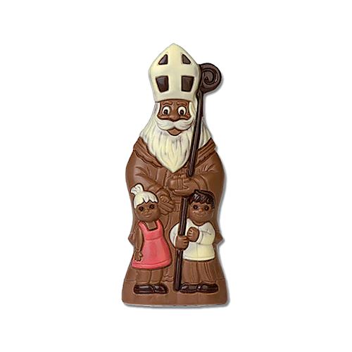 Chocoladevorm Sinterklaas + kinderen 250 mm