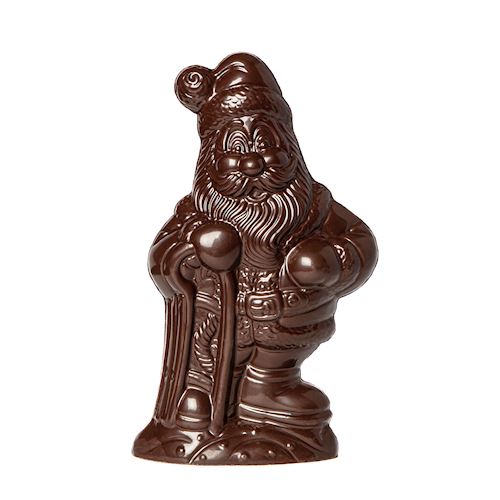 Chocoladevorm kerstman met slee 180 mm