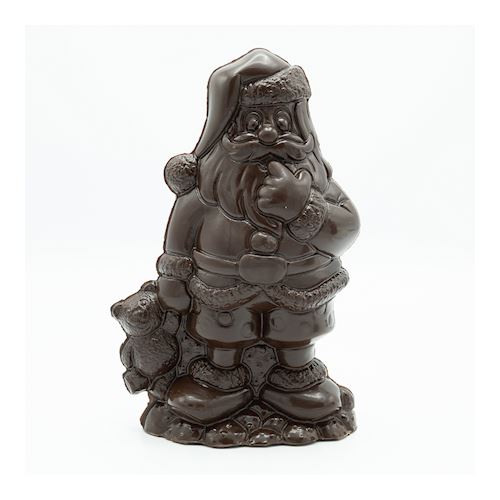 Chocoladevorm kerstman met teddy 180 mm