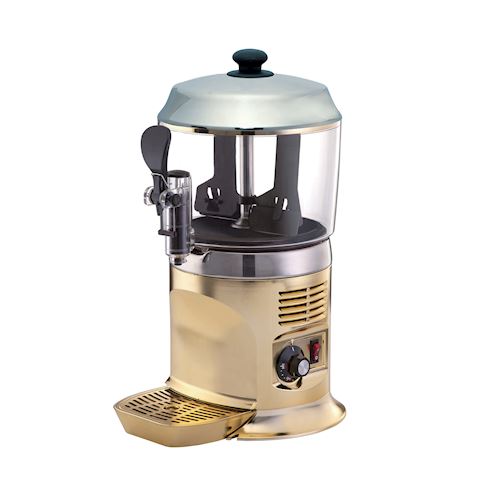 Dispenser voor warme chocolademelk goud 5 liter