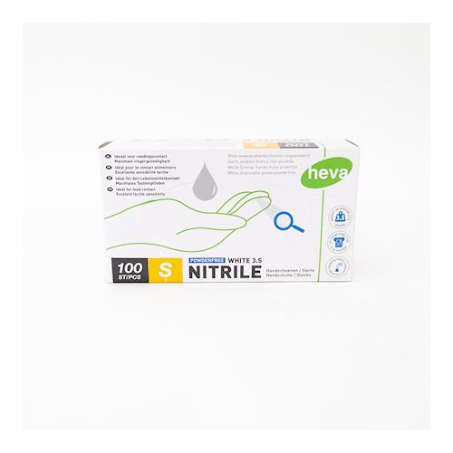 Handschoenen nitrile - wit - small
