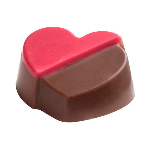 Chocoladevorm half hart