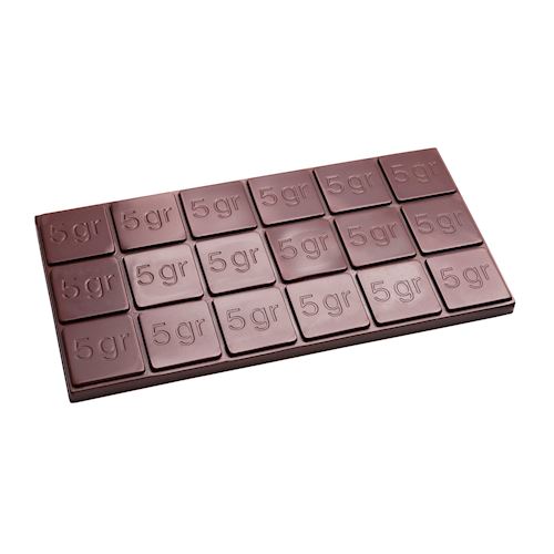 Chocoladevorm tablet 18 x 5 gr rechthoek