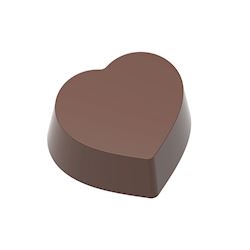 Chocoladevorm magneet hart