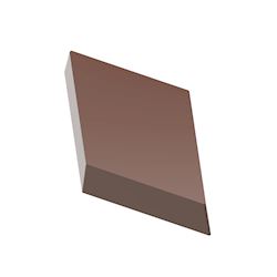 Chocoladevorm magneet ruit