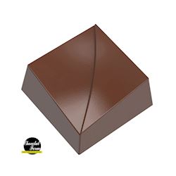 Chocoladevorm vierkant met lijn