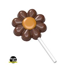 Chocoladevorm bloem lolly