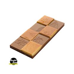 Chocoladevorm tablet 50 gr bloemen en bladeren