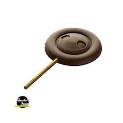 Chocoladevorm lolly knop