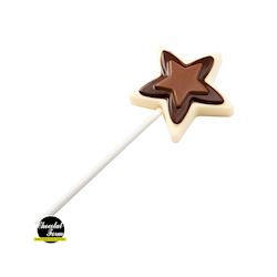 Chocoladevorm lolly ster