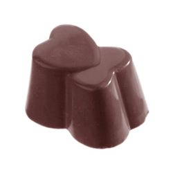 Chocoladevorm dubbel hart 3x9