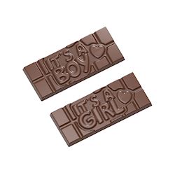 Chocoladevorm tablet It's a boy / It's a girl