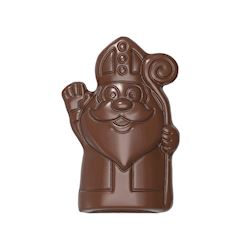 Chocoladevorm Sinterklaas zwaait