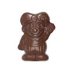 Chocoladevorm piet zwaait