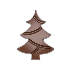 Chocoladevorm tablet kerstboom 97 mm