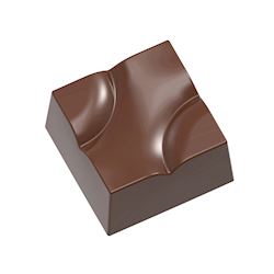 Chocoladevorm hobbelige kubus