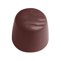 Chocoladevorm overtrek met veeg