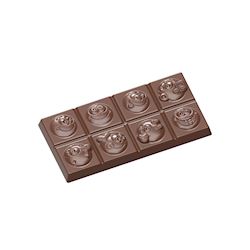 Chocoladevorm tabletje smiley