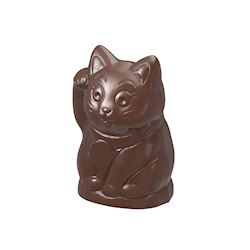 Chocoladevorm manekineko lucky cat