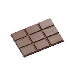 Chocoladevorm tablet streepjes