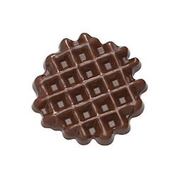 Chocoladevorm wafeltje