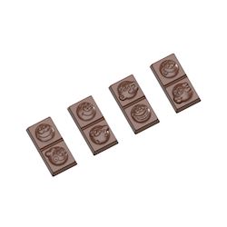 Chocoladevorm karak smiley 4 fig.