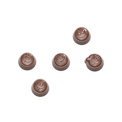 Chocoladevorm smiley praline 5 fig.