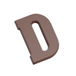 Chocoladevorm letter D 200 gr