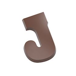 Chocoladevorm letter J 200 gr