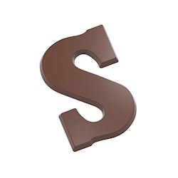 Chocoladevorm letter S 200 gr