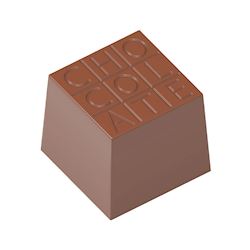 Chocoladevorm kubus "Chocolate"