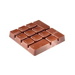 Chocoladevorm cijferklavier