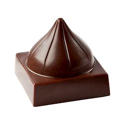 Chocoladevorm blokje met koepel