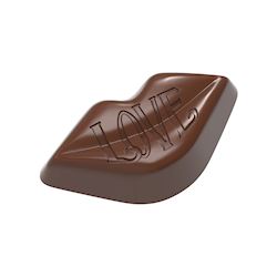 Chocoladevorm lippen "Love"