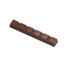 Chocoladevorm reep 6 vierkante porties