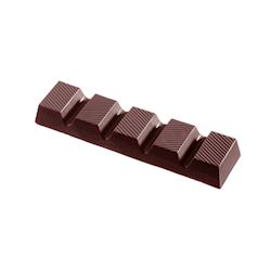 Chocoladevorm reep gestreept 44 gr