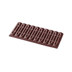 Chocoladevorm tablet 1x10 groef 80,5 gr