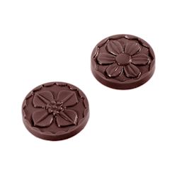 Chocoladevorm karak bloem Ø 29 mm 2 fig.