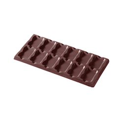 Chocoladevorm tablet 2x6 diep