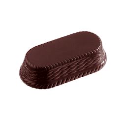 Chocoladevorm ovaal mandje